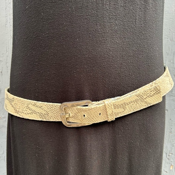 Suzi Roher snakeskin belt, small - Picture 1 of 7